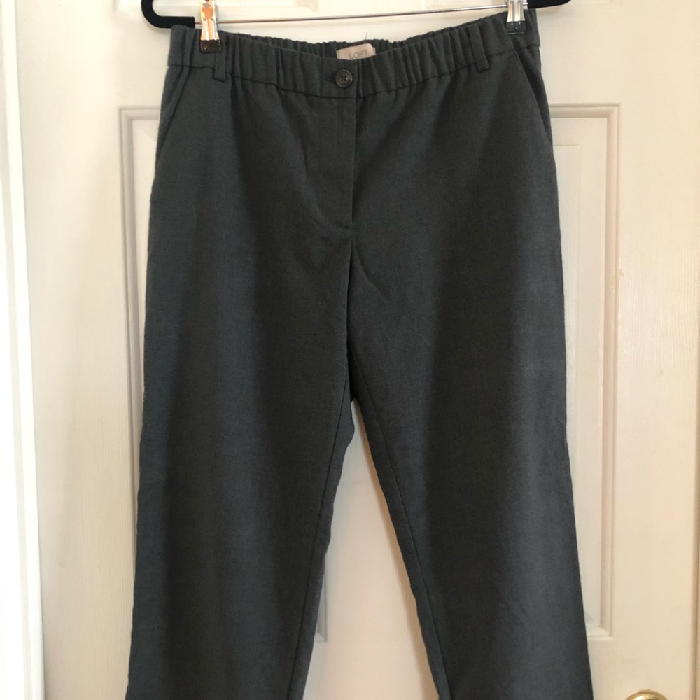 Loft outlet gray trousers